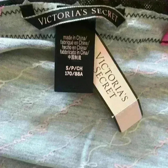 VICTORIA SECRET black pink Lace Romper size S nightgown  lingerie intimate - Picture 6 of 6